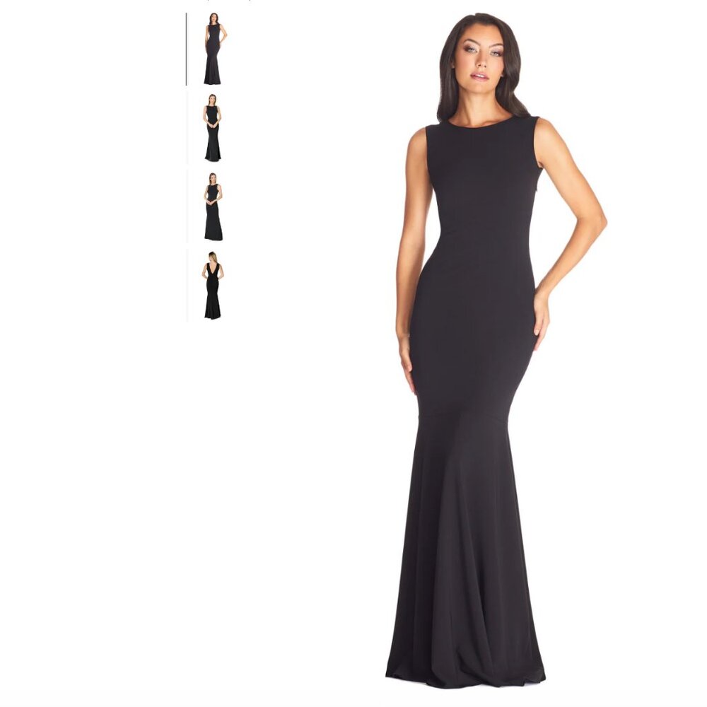 Leighton Sleeveless Mermaid Evening Gown Dress The Population